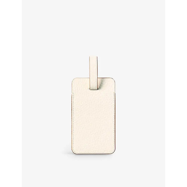 Aspinal Of London Logo-print grained-leather luggage tag | Aspinal Of London