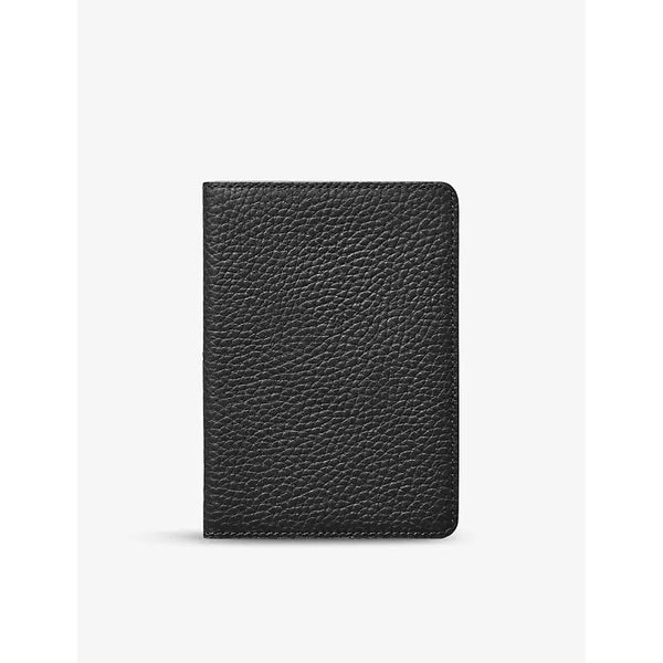 Aspinal Of London Logo-print grained-leather passport cover | Aspinal Of London