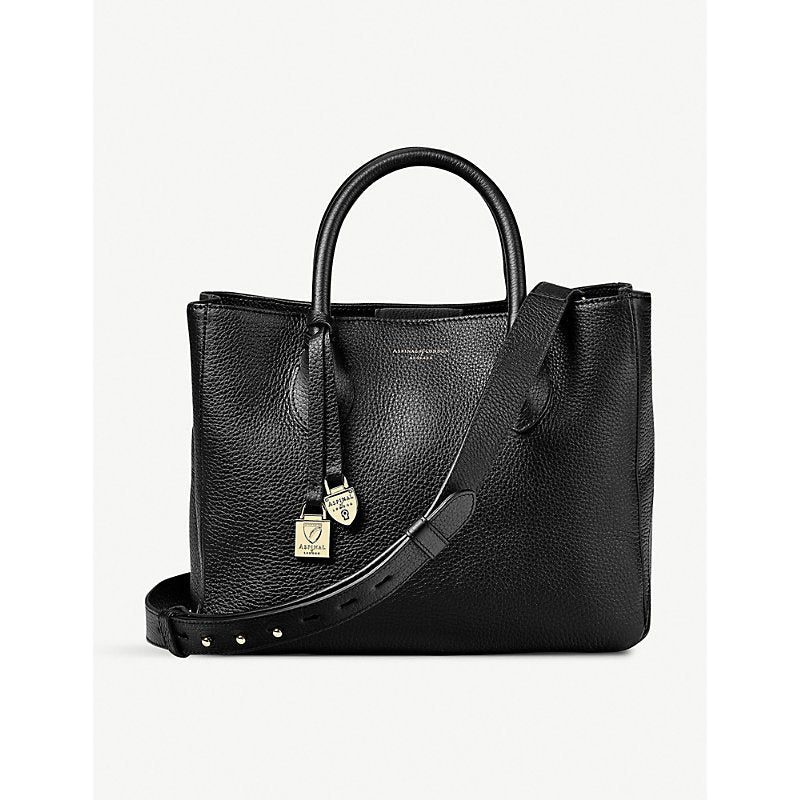 Aspinal Of London London small leather tote bag | LYBSTORE