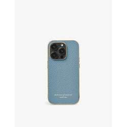 Aspinal Of London iPhone 14 Pro pebble leather phone case | LYBSTORE