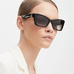 Aspinal of London Black Acetate Aphrodite Sunglasses