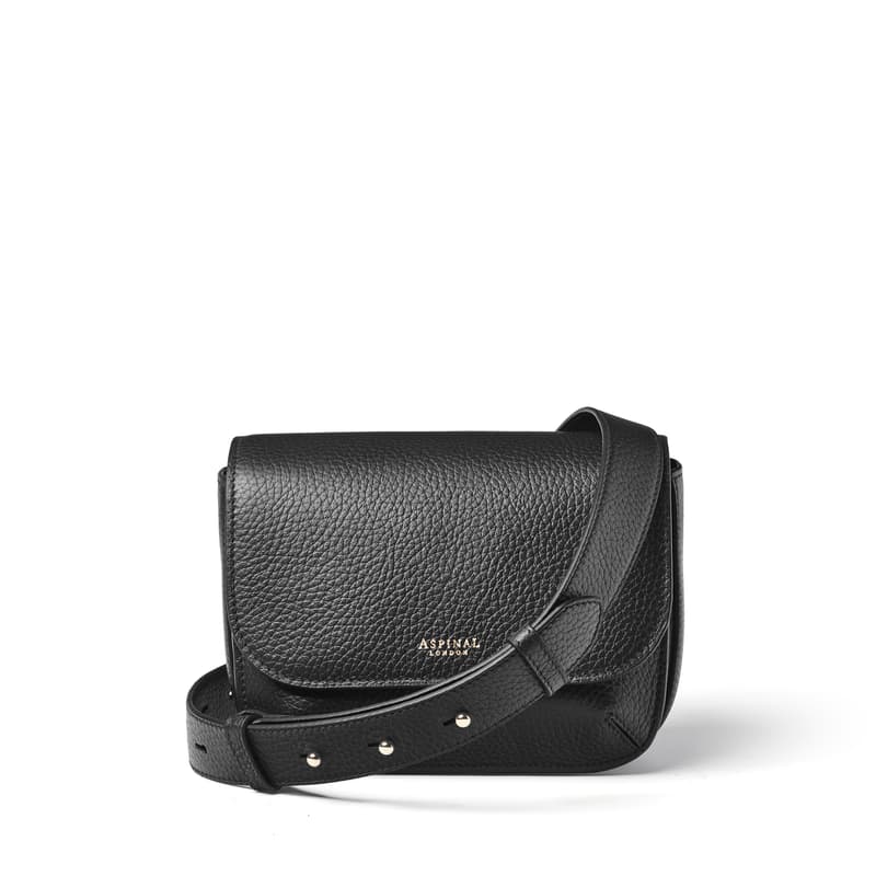 Aspinal of London Black Full Grain Leather Ella Bag