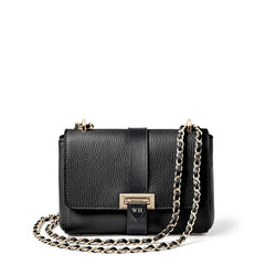 Aspinal of London Black Leather Lottie Bag