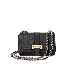 Aspinal of London Black Leather Micro Lottie Bag