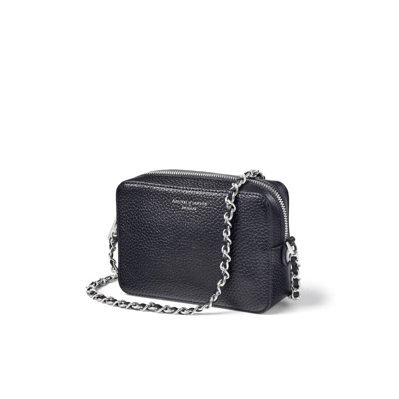 Aspinal of London Black Leather Milly Bag