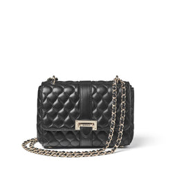 Aspinal of London Black Quilted Leather Lottie Bag