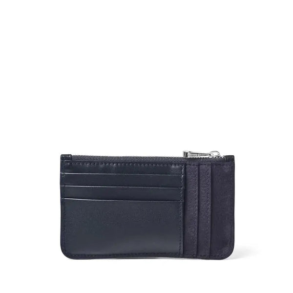 Aspinal of London Blue Leather Ella Card & Coin Holder