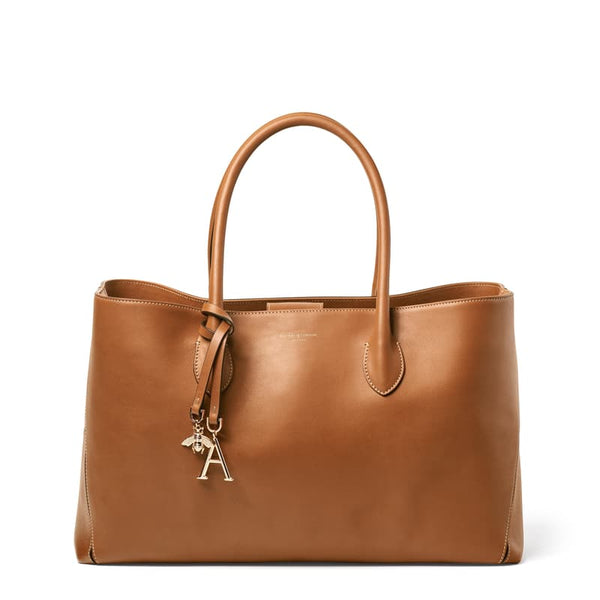 Aspinal of London Brown Leather Tote Bag