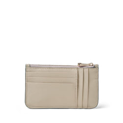 Aspinal of London Ella Card & Coin Holder in Smooth Dove Grey