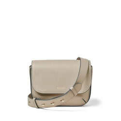 Aspinal of London Ella Leather Crossbody Bag in Smooth Dove Grey