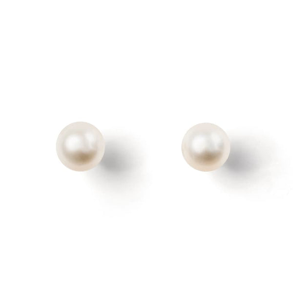 Aspinal of London Freshwater Pearl Stud Earrings set in 9ct Yellow Gold