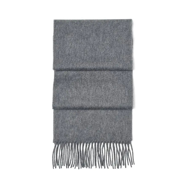 Aspinal of London Grey Pure Cashmere Scarf