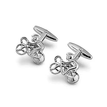 Aspinal of London Men's Sterling Silver Cyclist Cufflinks