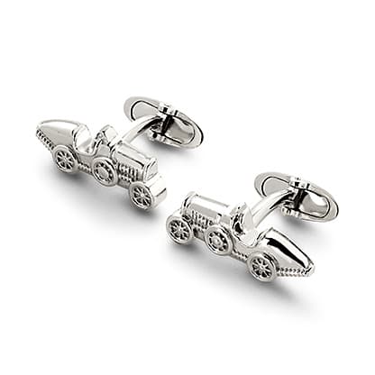 Aspinal of London Men's Sterling Silver Classic Car Cufflinks