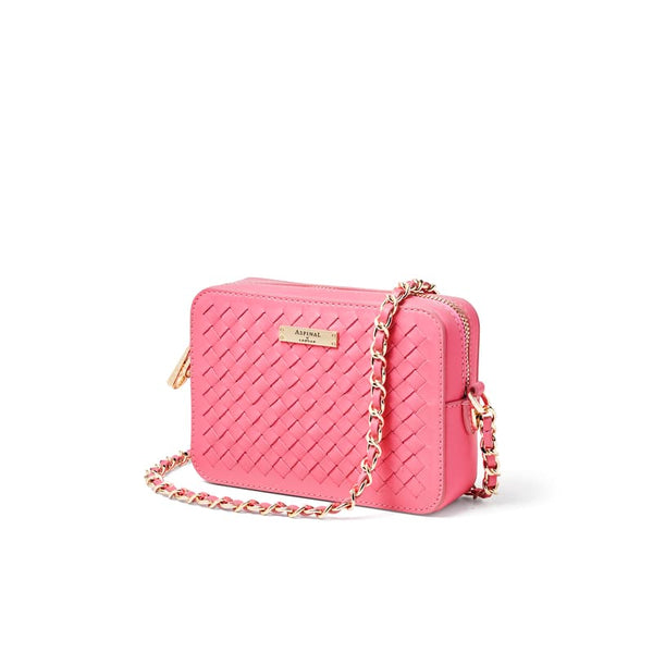 Aspinal of London Milly Leather Crossbody Bag in Candy Pink