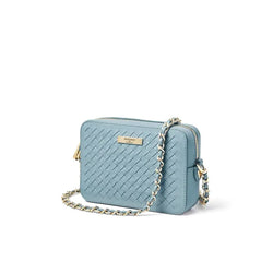 Aspinal of London Milly Leather Crossbody Bag in Cornflower Blue