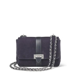 Aspinal of London Navy Blue Leather Lottie Shoulder Bag