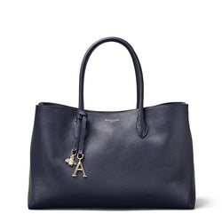 Aspinal of London Navy Blue Tote Bag