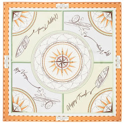 Aspinal of London Neutral Silk Travel Scarf