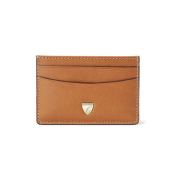 Aspinal of London Smooth Tan Brown Leather Slim Credit Card Holder