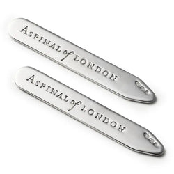 Aspinal of London Sterling Silver Collar Stiffeners