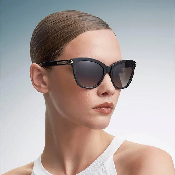 Aspinal of London Sunup Sunglasses in Black Acetate