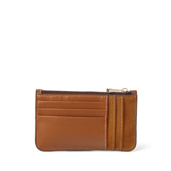 Aspinal of London Women's Tan Brown Leather Ella Card & Coin Holder