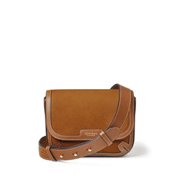 Aspinal of London Tan Brown Leather Ella Leather Crossbody Bag