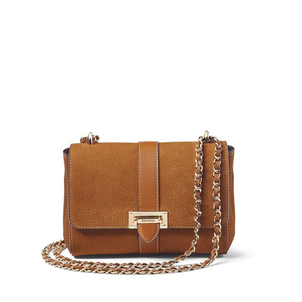 Aspinal of London Tan Brown Leather Lottie Shoulder Bag