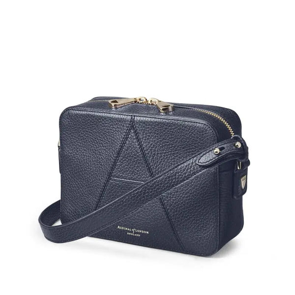 Aspinal of London Womens Navy Blue Leather Camera 'A' Bag