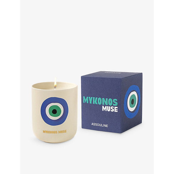 Assouline Travel From Home Mykonos Muse wax travel candle 319g