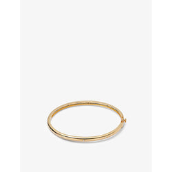 Womens Astley Clarke Celestial Orion 18ct yellow gold-plated vermeil sterling-silver and sapphire bangle