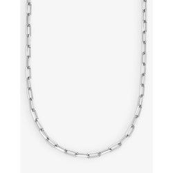 Womens Astley Clarke Celestial Square Link sterling silver chain necklace