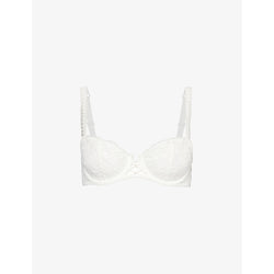 Aubade Kiss of Love half-cup lace woven bra