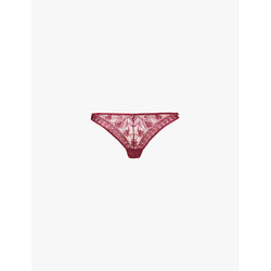 Womens Aubade Magnetic Spell stretch-lace tanga briefs