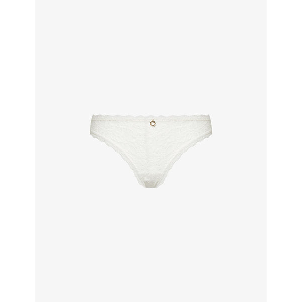 Womens Aubade Rosessence mid-rise stretch-lace tanga briefs