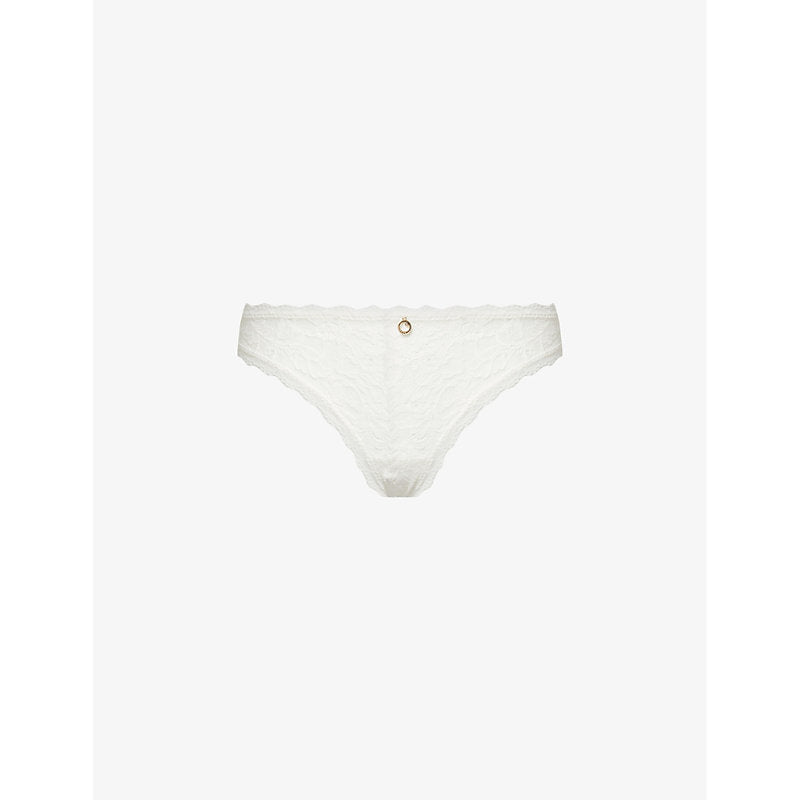 Womens Aubade Rosessence mid-rise stretch-lace tanga briefs