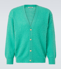 Auralee Cashmere, wool, and silk cardigan