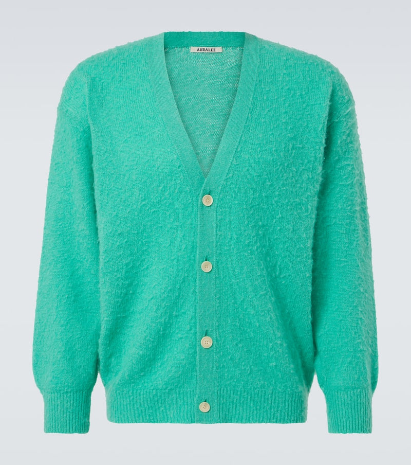 Auralee Cashmere, wool, and silk cardigan