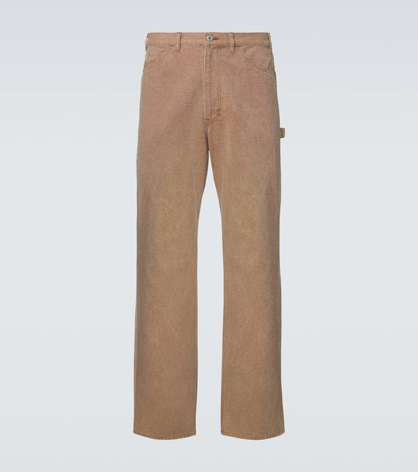 Auralee Cotton canvas straight pants