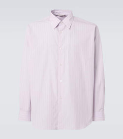 Auralee Striped cotton shirt