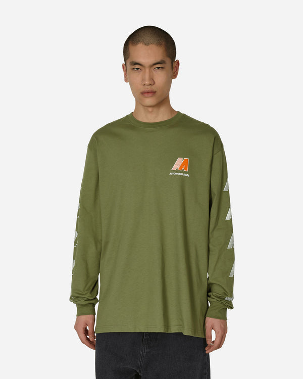 Automobili Amos AA Logo Longsleeve T-Shirt Army Green