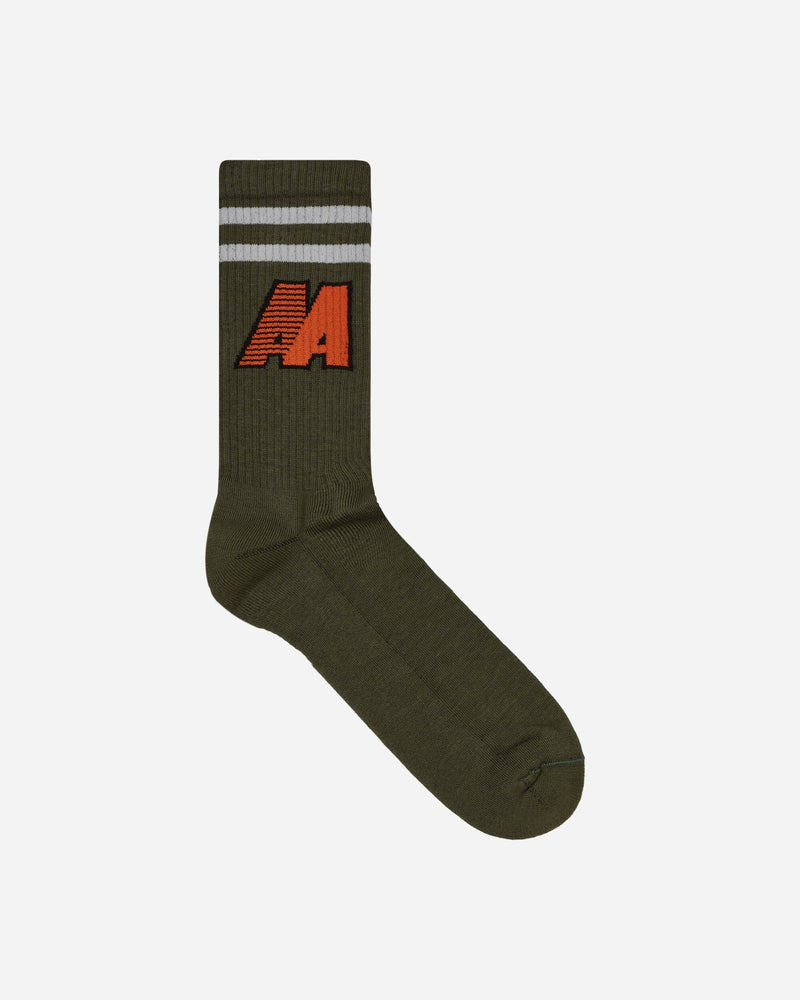 Automobili Amos AA Logo Socks Army Green