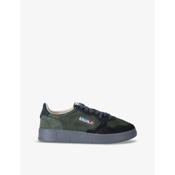 Mens Autry Medalist brand-embroidered suede low-top trainers