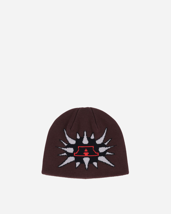 Awake NY Spike Skully Beanie Brown