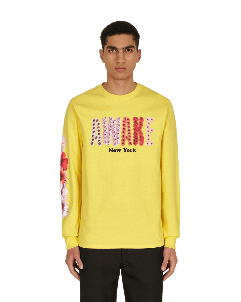 Awake NY Bloom Logo Longsleeve T-Shirt Yellow