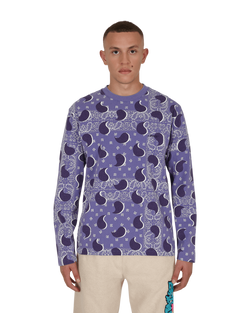 Awake NY Big Paisley Longsleeve T-Shirt Blue