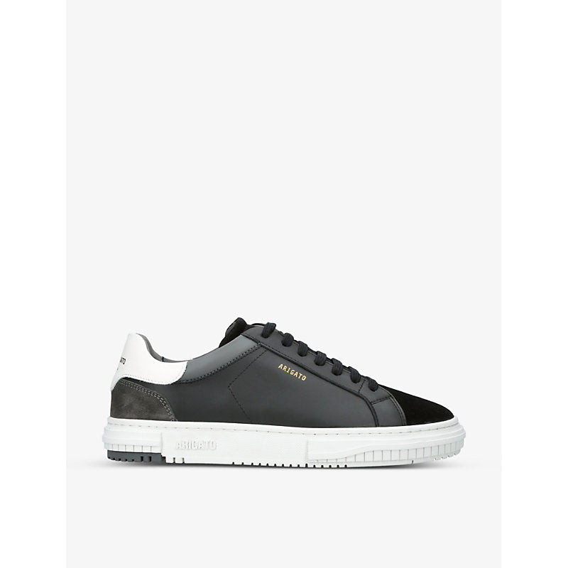 Axel Arigato Atlas contrast-panel leather and suede low-top trainers