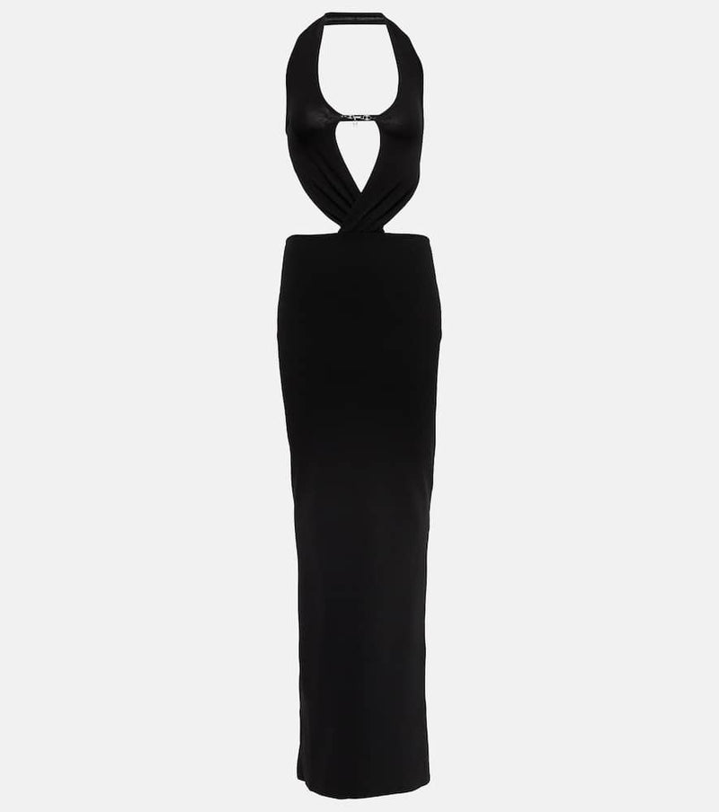 Aya Muse Chain-detail cutout maxi dress