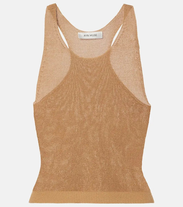 Aya Muse Ribbed-knit tank top | LYBSTORE